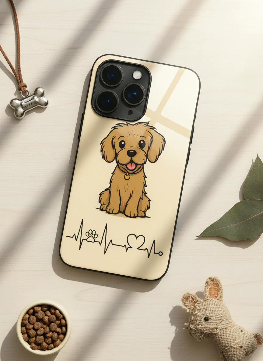 Pawfect Love Premium Glass Back Cover For iPhone 11-17 Models - Image 16