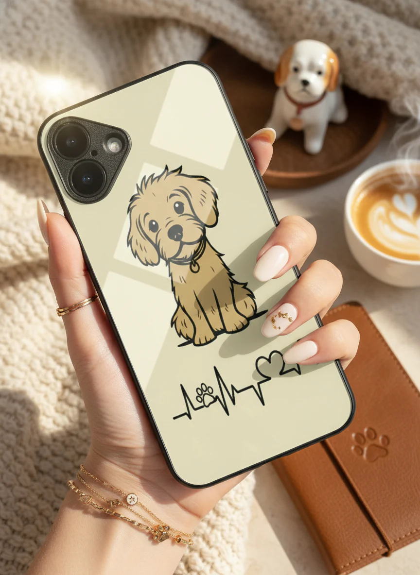 Pawfect Love Premium Glass Back Cover For iPhone 11-17 Models - Image 4