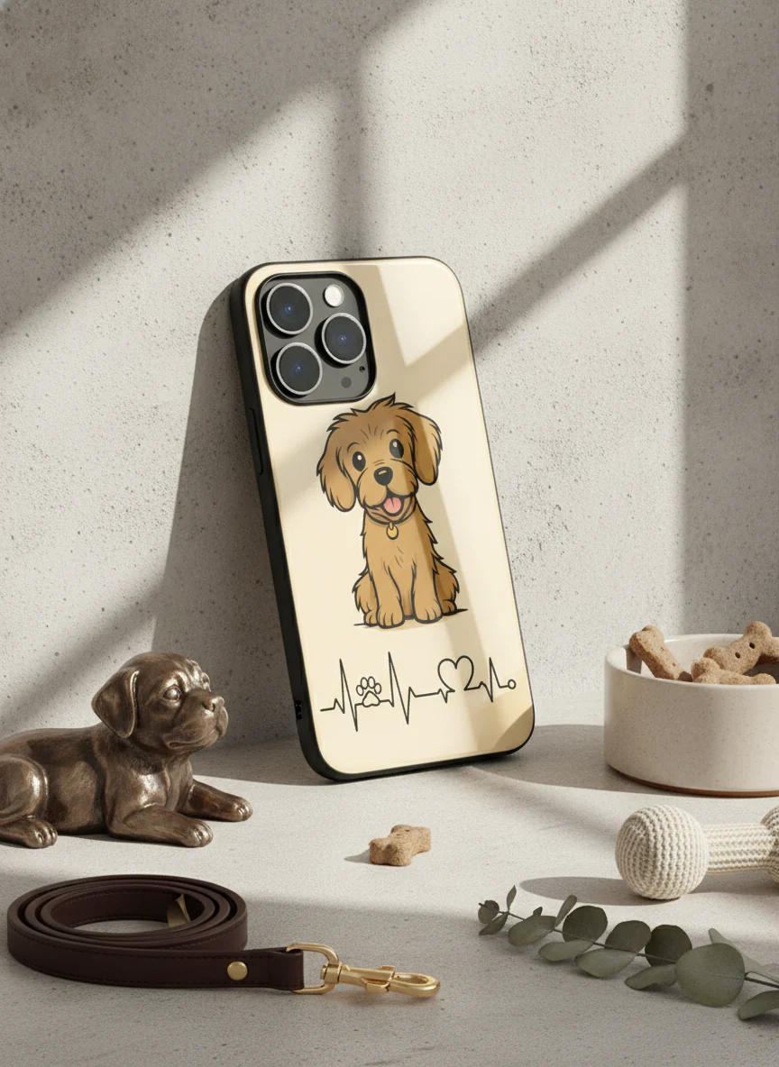 Pawfect Love Premium Glass Back Cover For iPhone 11-17 Models - Image 6