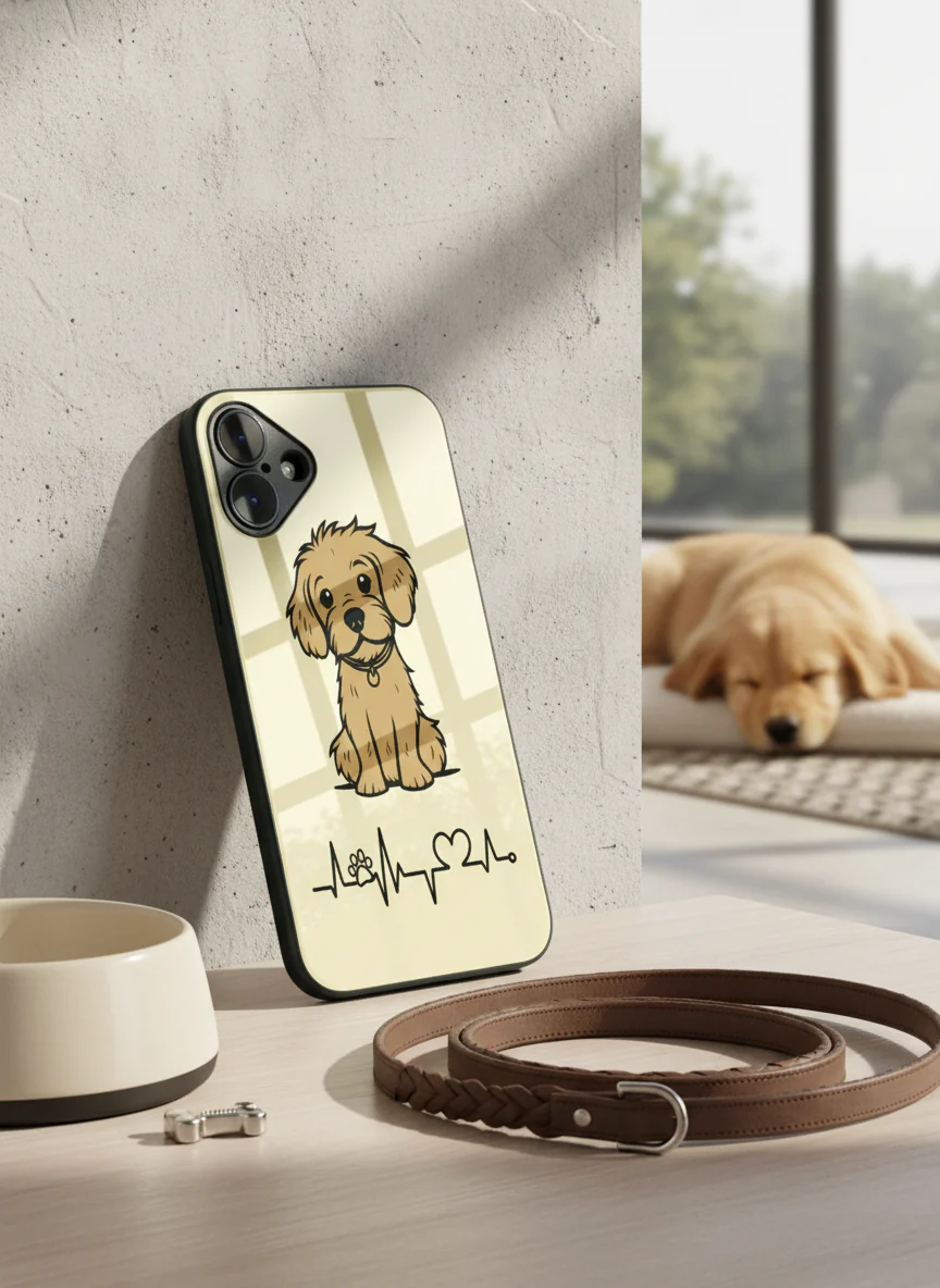 Pawfect Love Premium Glass Back Cover For iPhone 11-17 Models - Image 9
