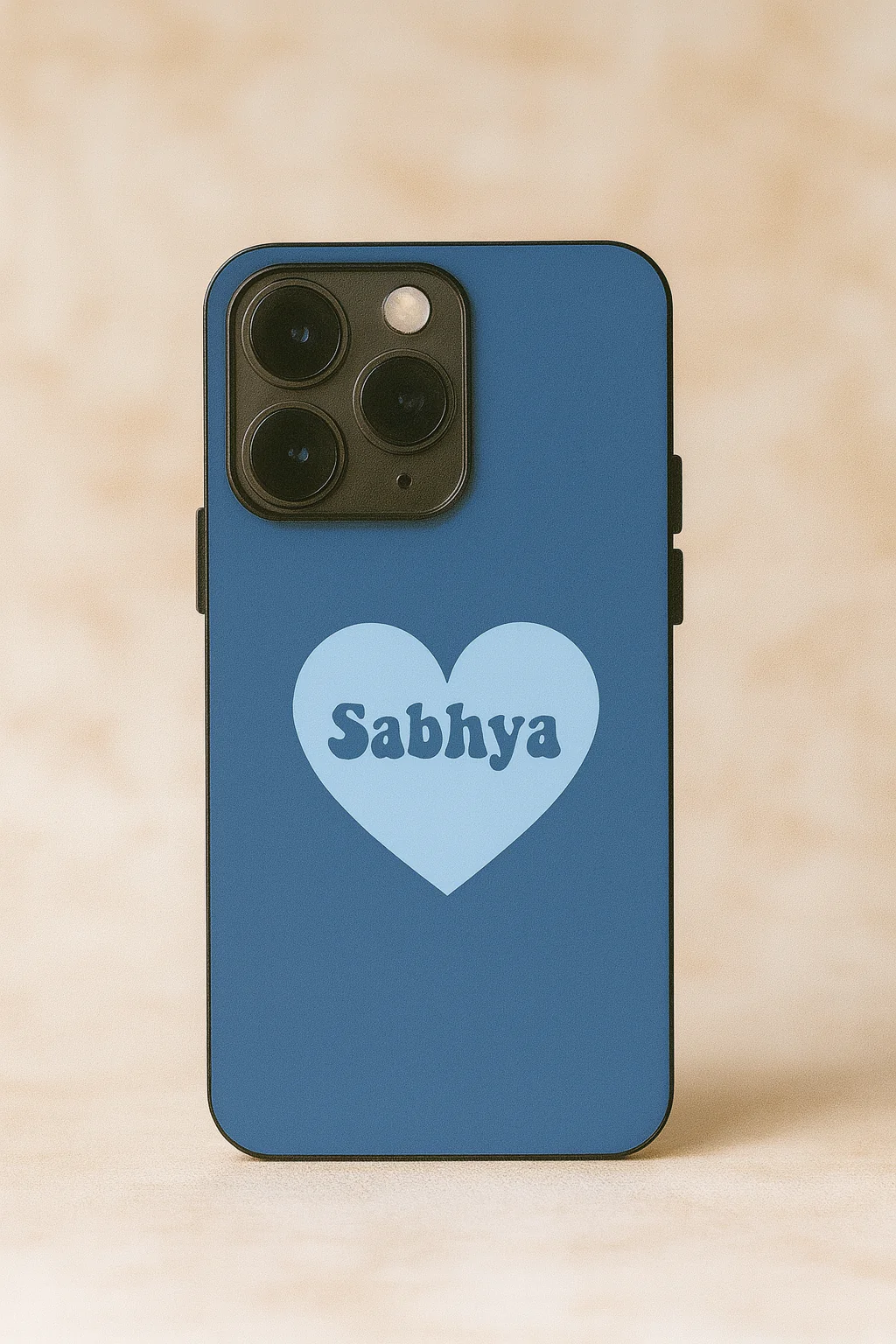 Mint Heart Personalised Name Premium Glass Back Cover For iPhone 11-17 Models - Image 10