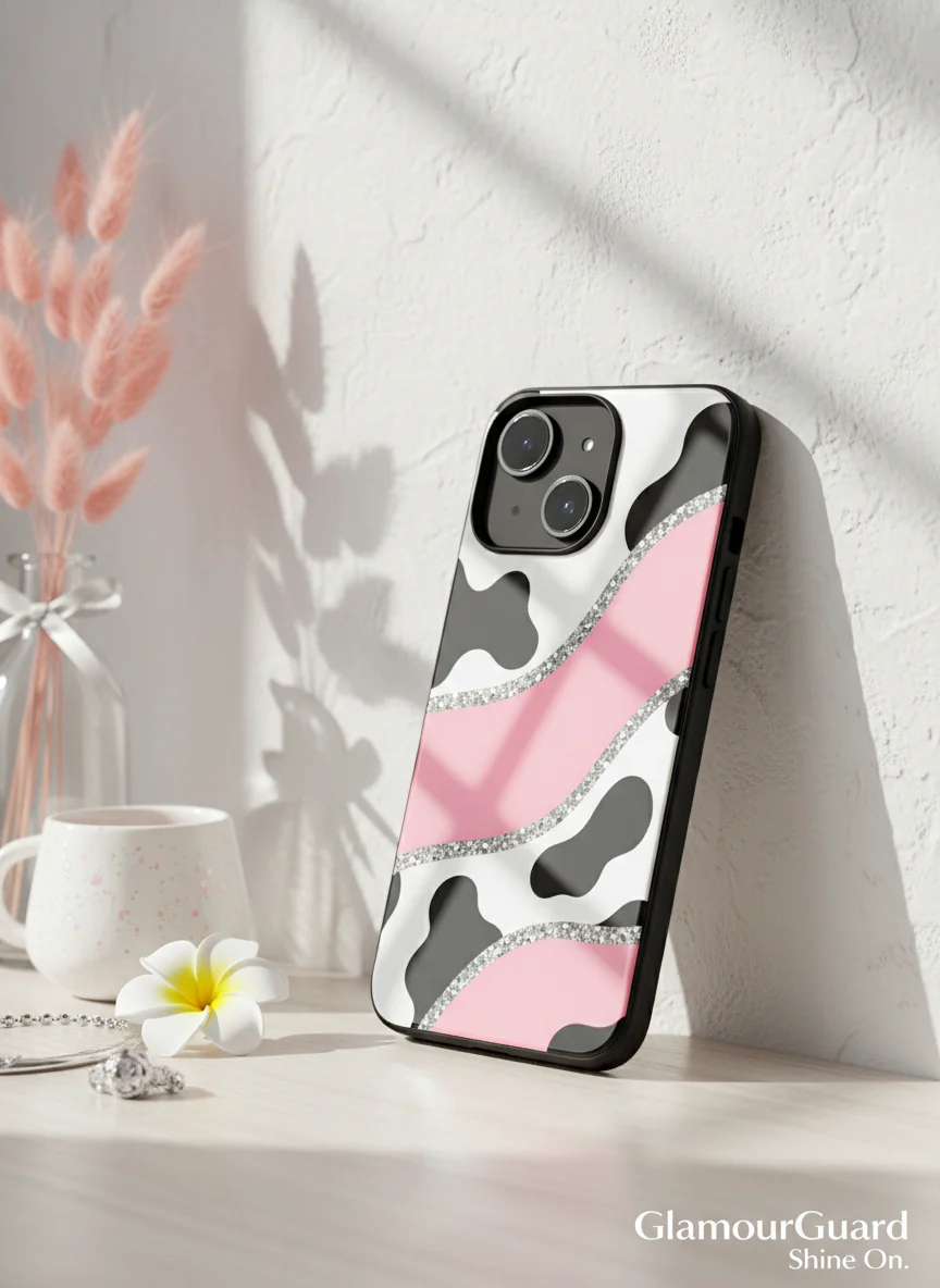 Pink Love Premium Glass Back Cover For iPhone 11-17 Models - Image 12