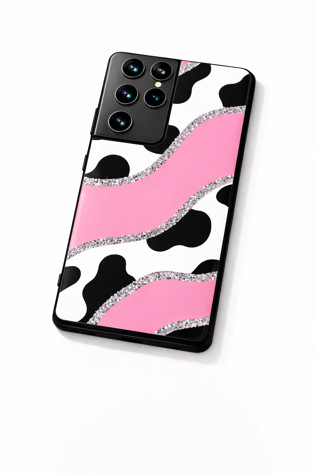 Pink Love Premium Glass Back Cover For Galaxy S, A, M & F Series - Image 3