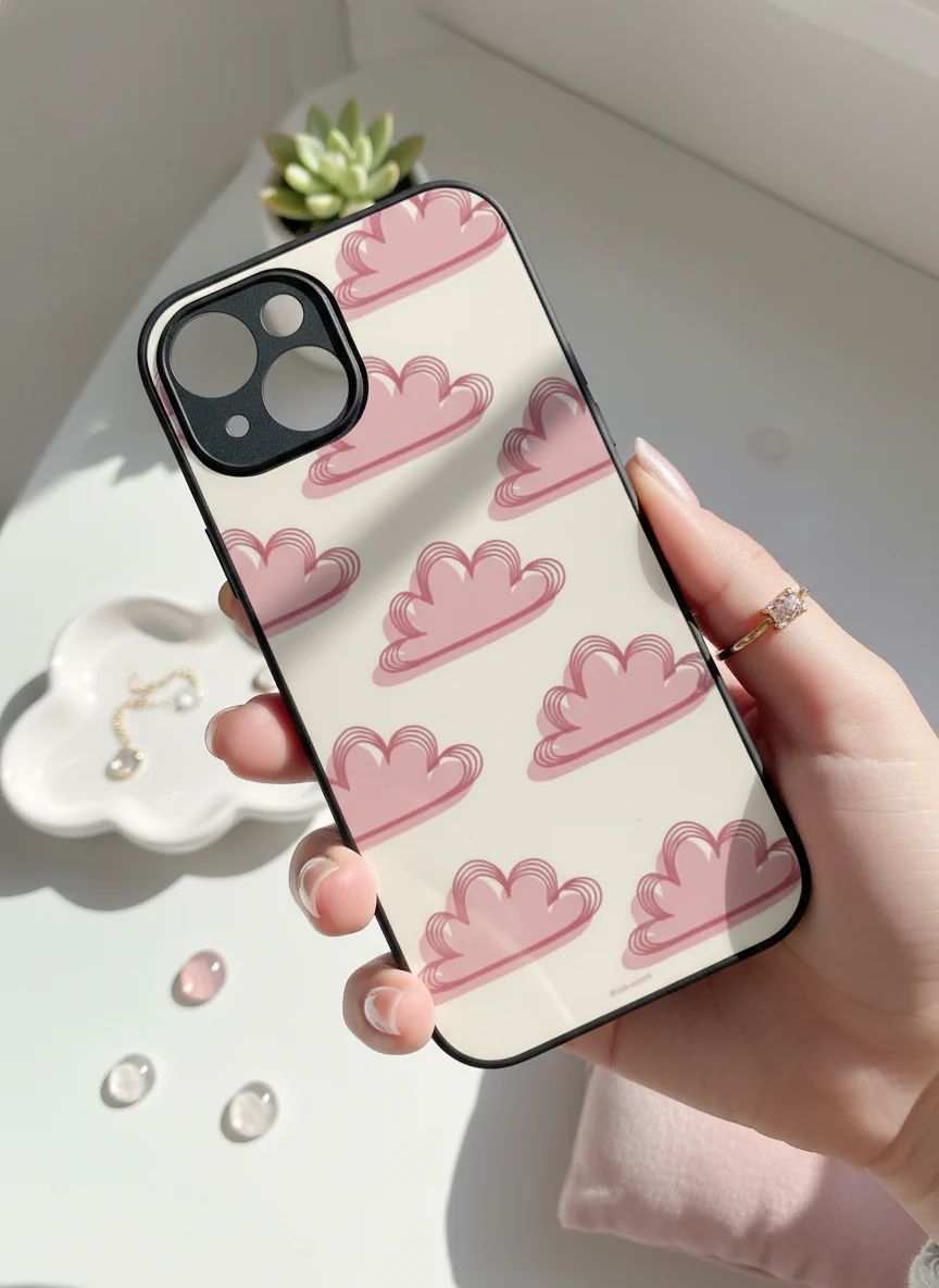 Pink Skies Premium Glass Back Cover For iPhone 11-17 Models - Image 10
