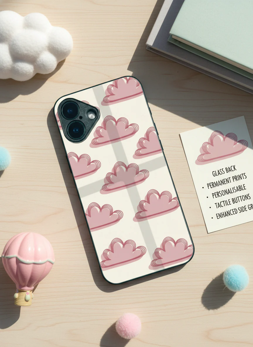 Pink Skies Premium Glass Back Cover For iPhone 11-17 Models - Image 11