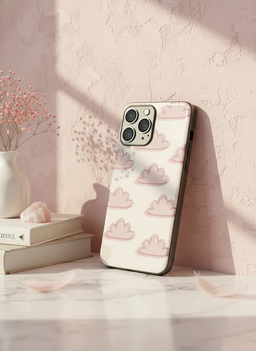 Pink Skies Premium Glass Back Cover For iPhone 11-17 Models - Image 12