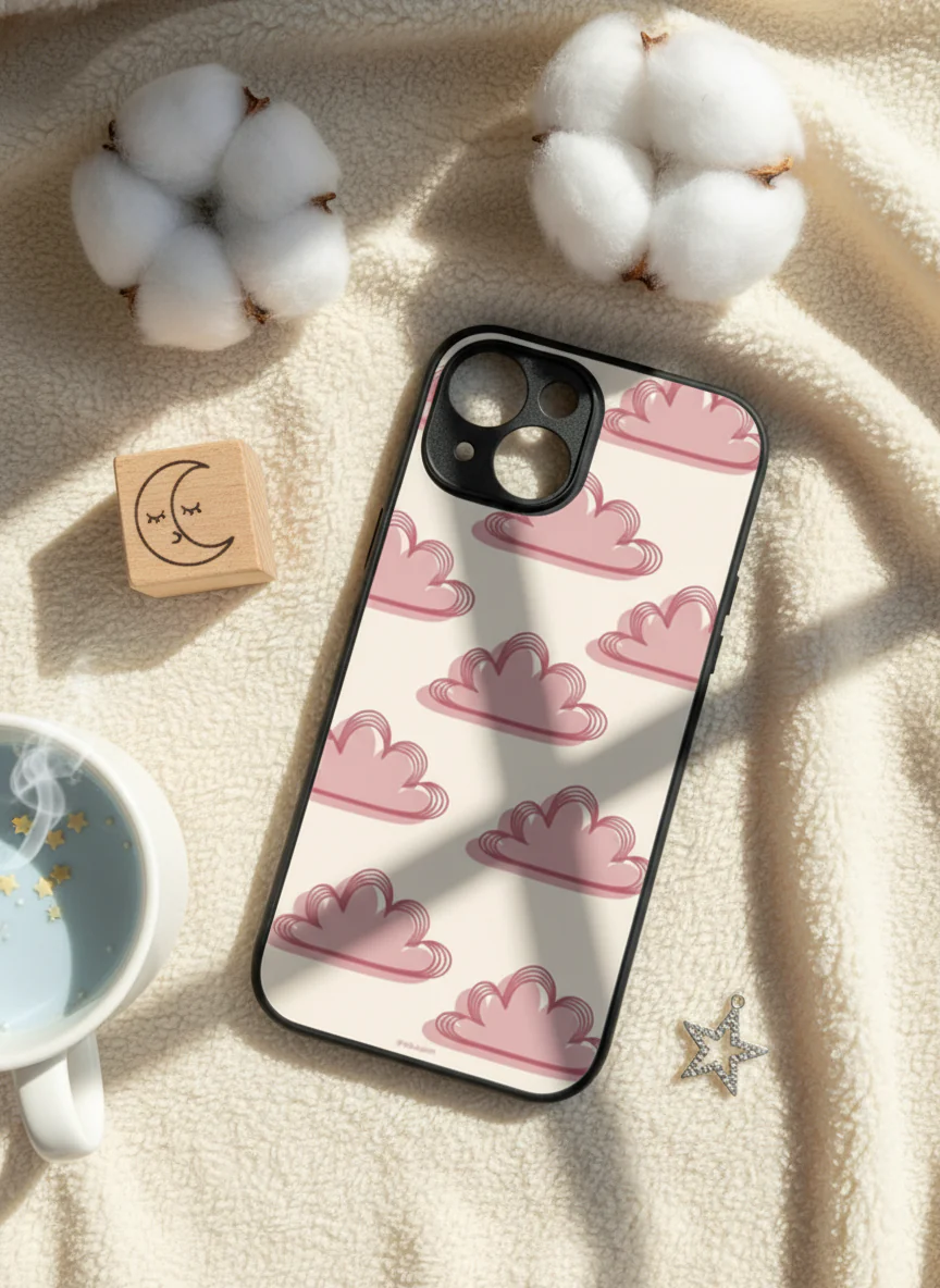 Pink Skies Premium Glass Back Cover For iPhone 11-17 Models - Image 14