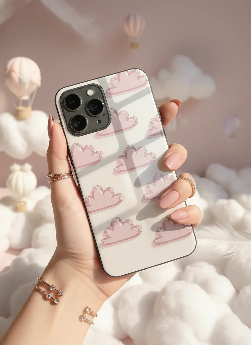 Pink Skies Premium Glass Back Cover For iPhone 11-17 Models - Image 7