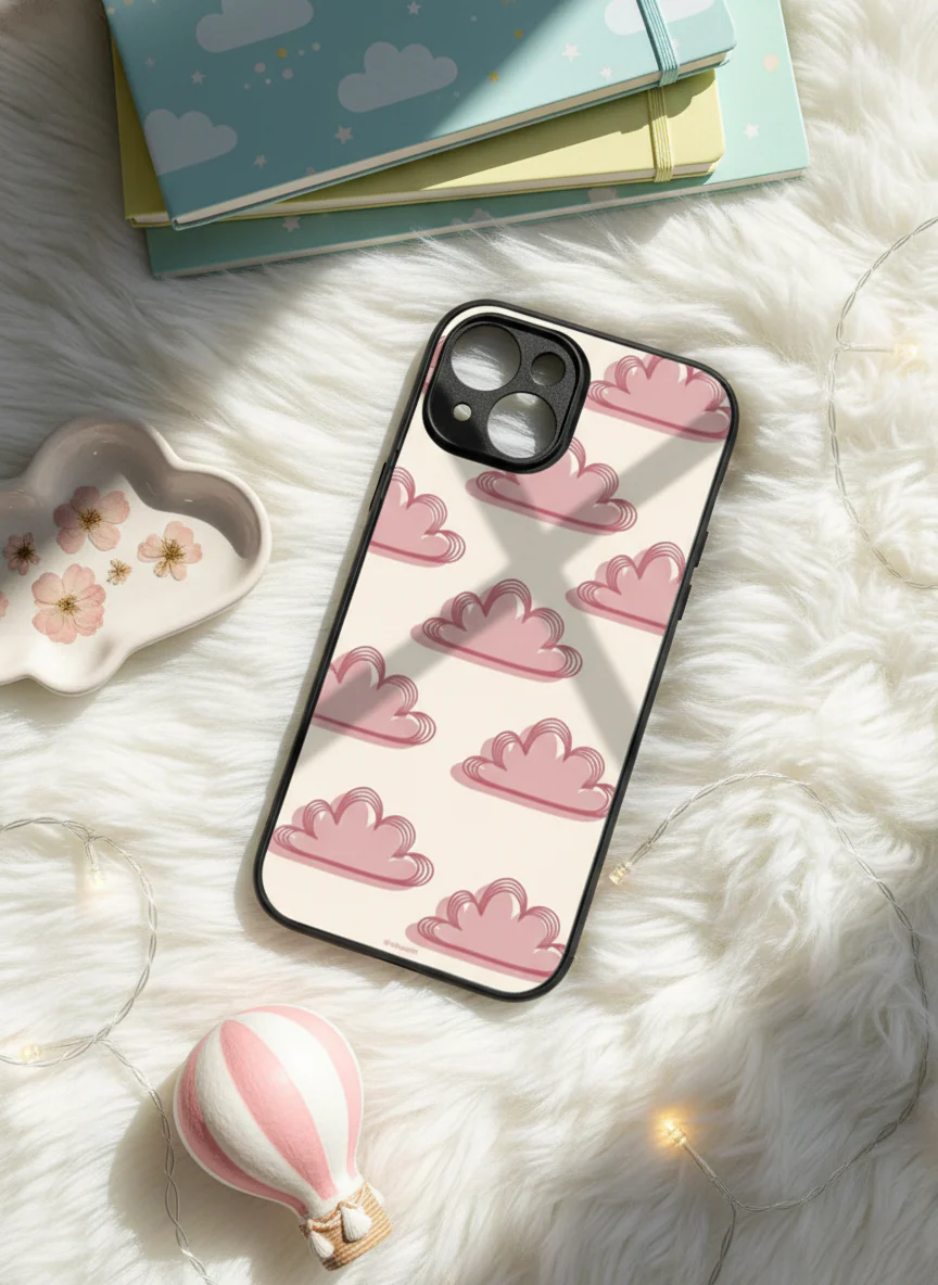 Pink Skies Premium Glass Back Cover For iPhone 11-17 Models - Image 8