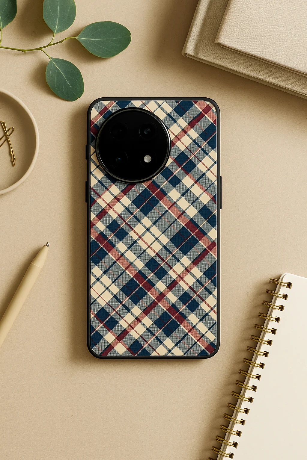 Plaid Perfection Glass Back Cover For One Plus 13, 12, 11, 10, Nord Series - Image 5