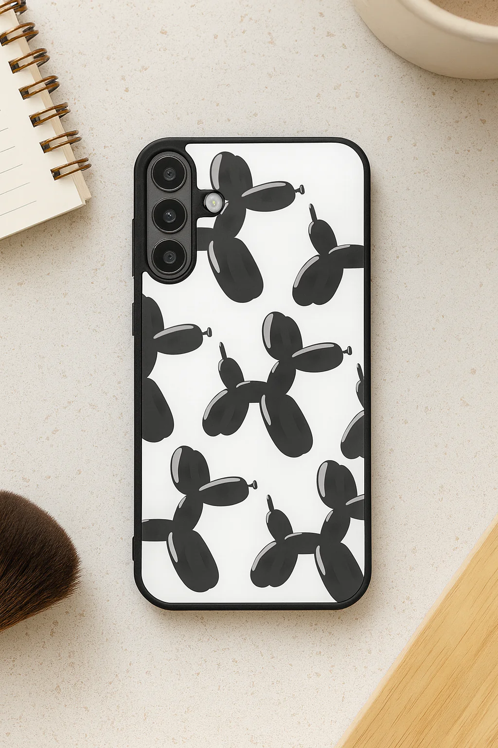 Pop Art Pup Premium Glass Back Cover For Galaxy S, A, M & F Series - Image 5