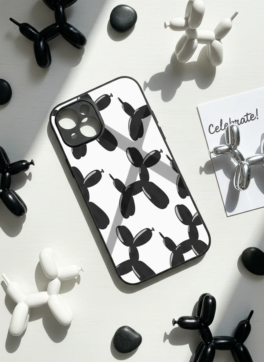 Pop Art Pup Premium Glass Back Cover For iPhone 11-17 Models - Image 11