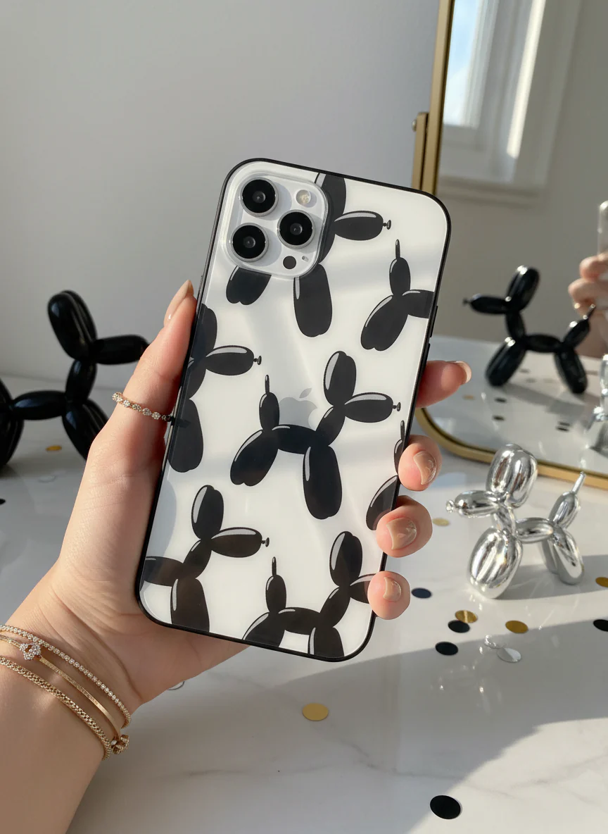 Pop Art Pup Premium Glass Back Cover For iPhone 11-17 Models - Image 13