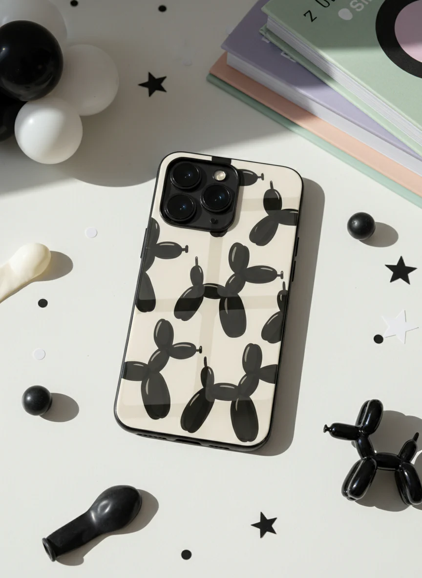 Pop Art Pup Premium Glass Back Cover For iPhone 11-17 Models - Image 17