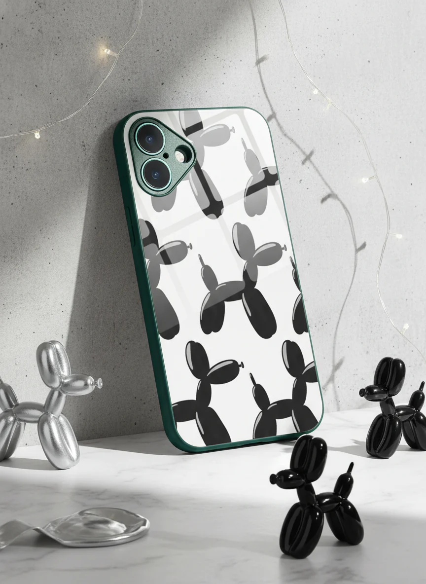 Pop Art Pup Premium Glass Back Cover For iPhone 11-17 Models - Image 3