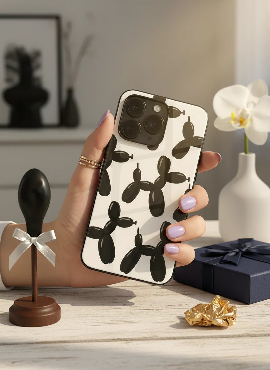 Pop Art Pup Premium Glass Back Cover For iPhone 11-17 Models - Image 4