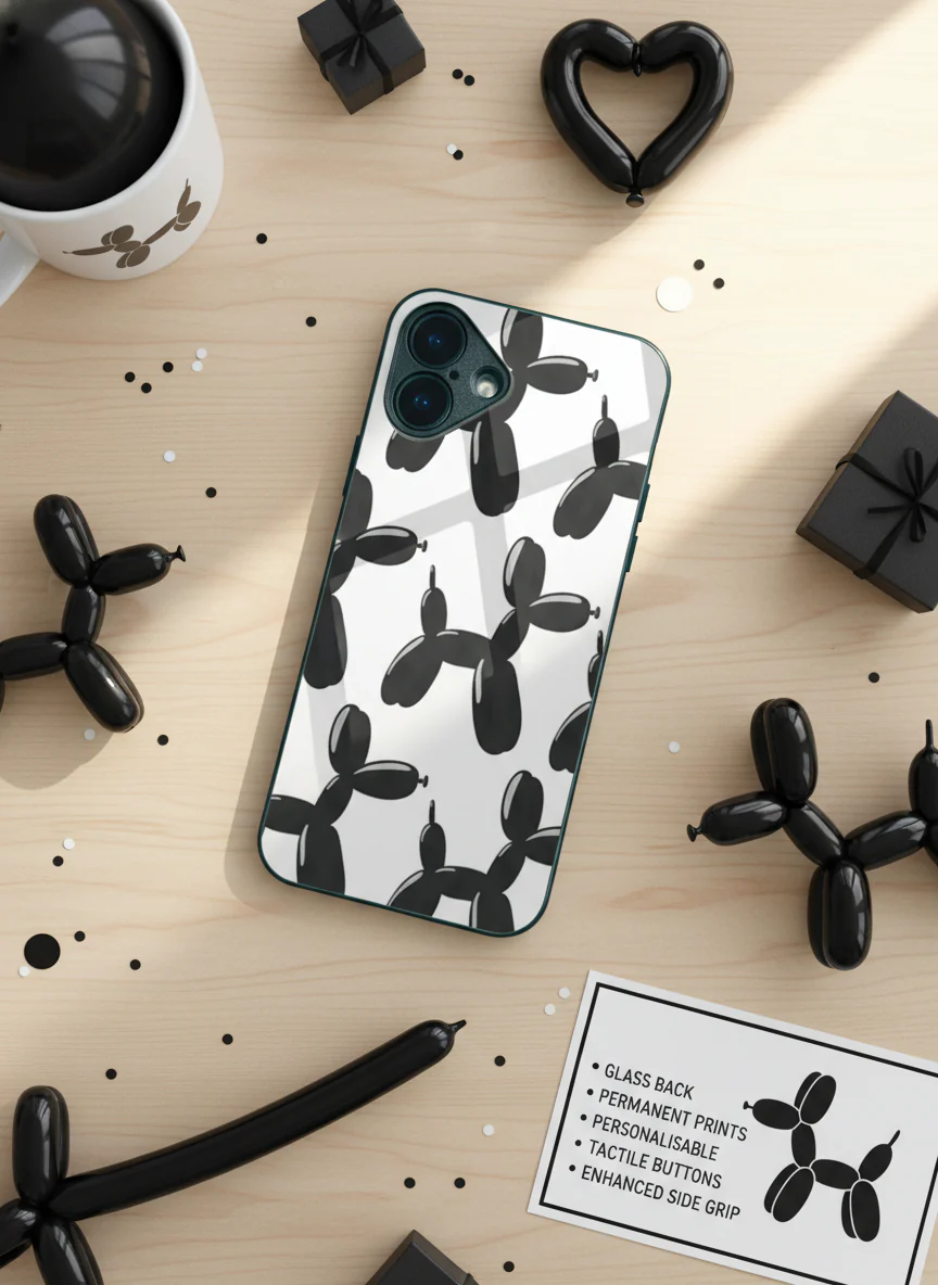 Pop Art Pup Premium Glass Back Cover For iPhone 11-17 Models - Image 5
