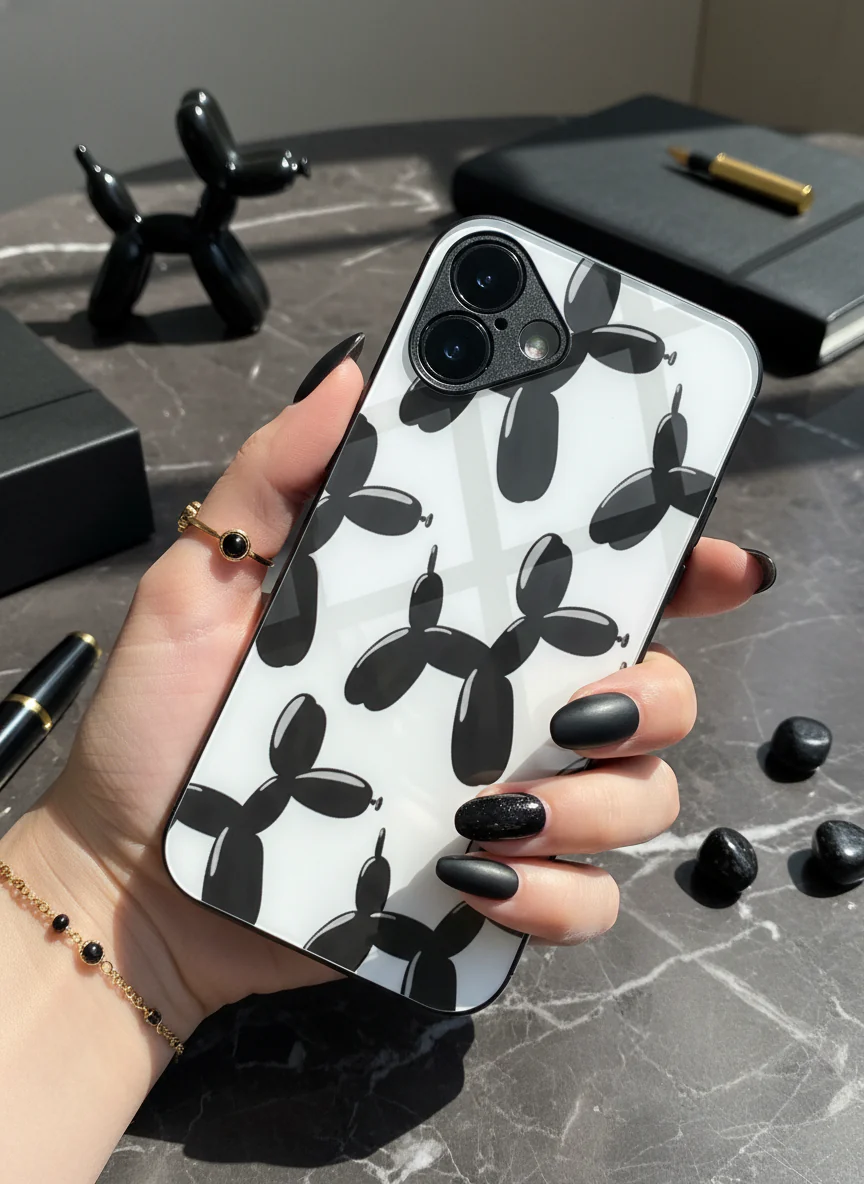Pop Art Pup Premium Glass Back Cover For iPhone 11-17 Models - Image 7