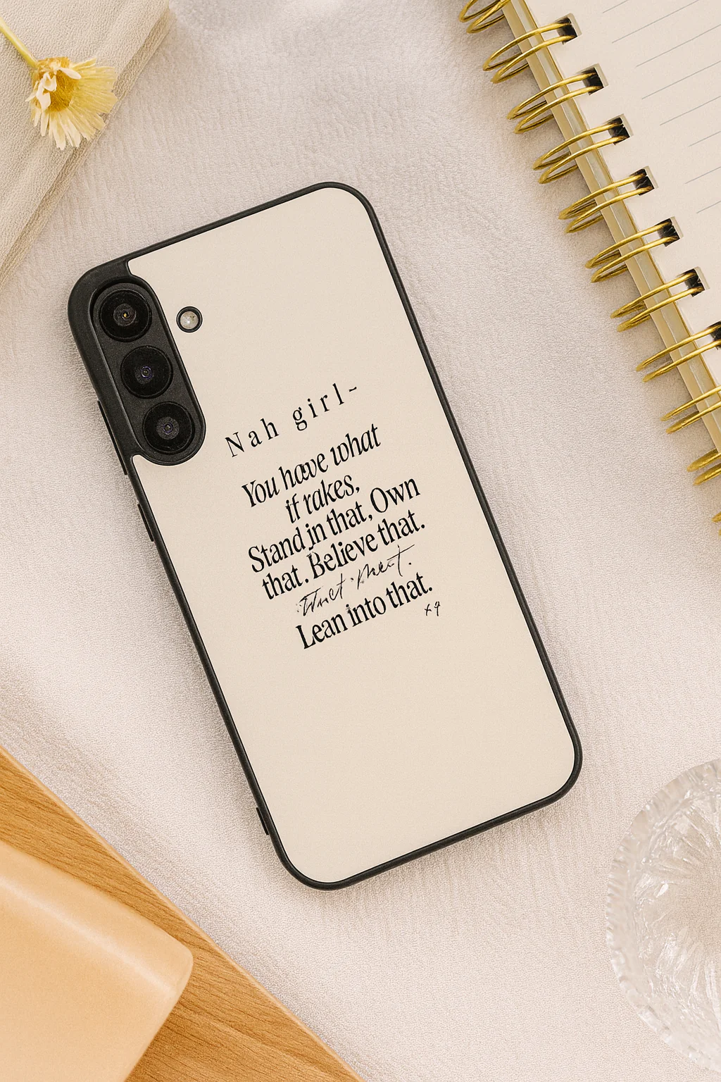Power Within Premium Glass Back Cover For Galaxy S, A, M & F Series - Image 5