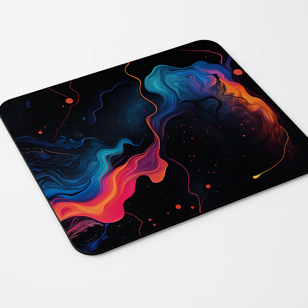 Printed Mouse Pad| Silicon Base | Abstract Art Graphic | Available in Size - Small, Large - Image 6