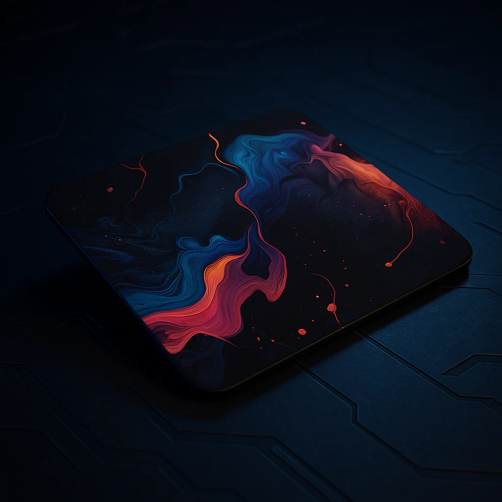 Printed Mouse Pad| Silicon Base | Abstract Art Graphic | Available in Size - Small, Large - Image 7