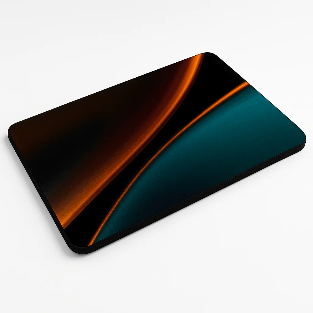 Printed Mouse Pad| Silicon Base | Abstract Lines Graphic | Available in Size - Small, Large - Image 3