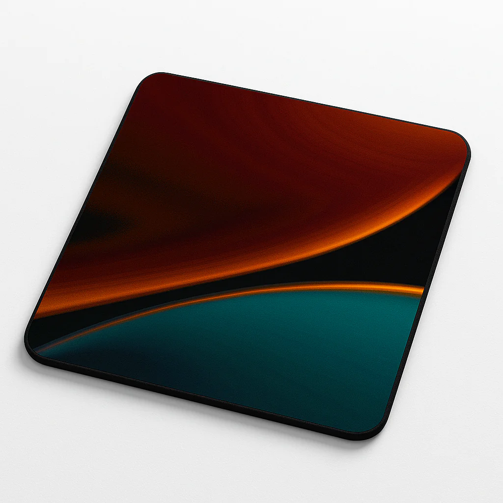 Printed Mouse Pad| Silicon Base | Abstract Lines Graphic | Available in Size - Small, Large - Image 7