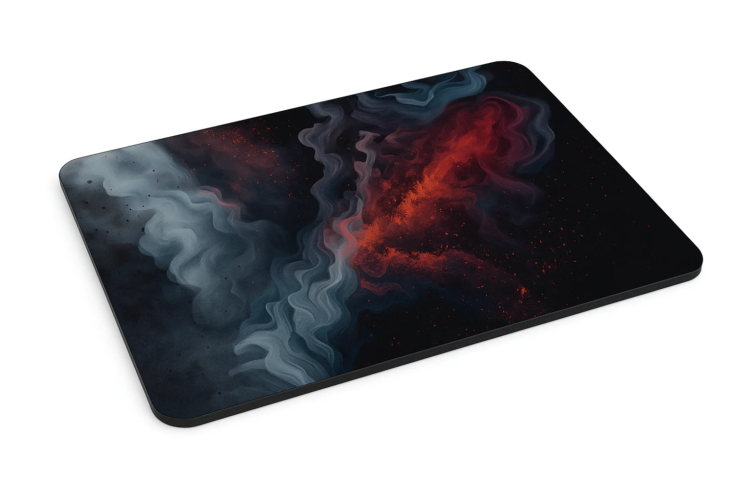 Printed Mouse Pad| Silicon Base | Aesthetic Smoke Graphic | Available in Size - Small, Large - Image 3