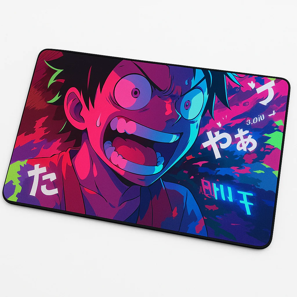Printed Mouse Pad| Silicon Base | Anime One Piece Graphic | Available in Size - Small, Large - Image 3