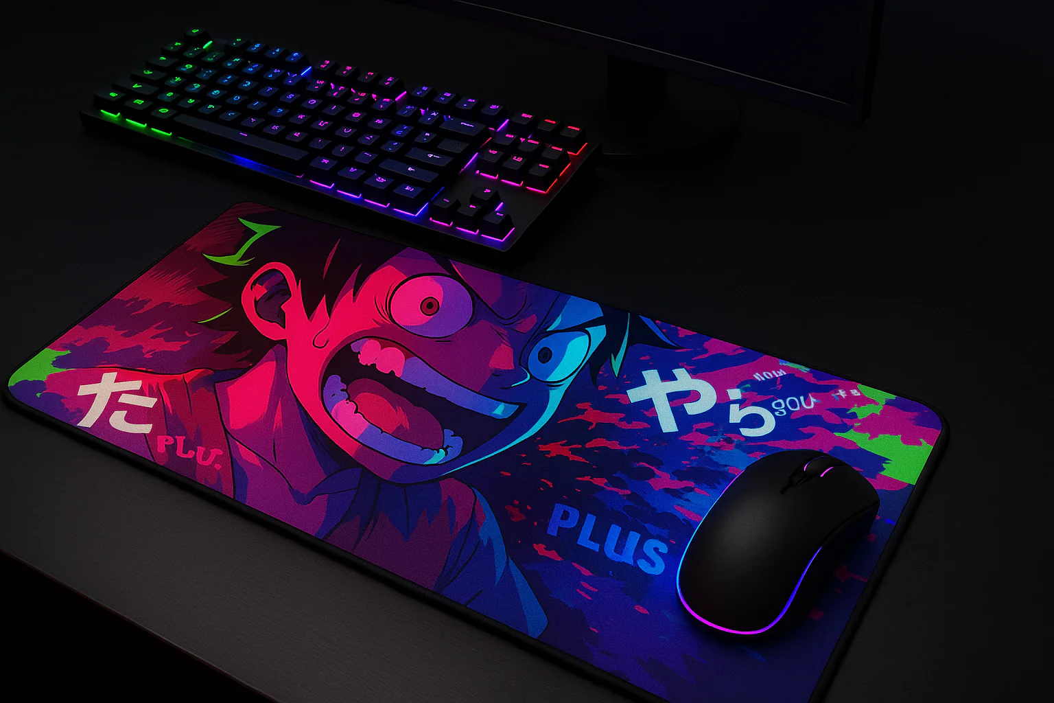 Printed Mouse Pad| Silicon Base | Anime One Piece Graphic | Available in Size - Small, Large - Image 6
