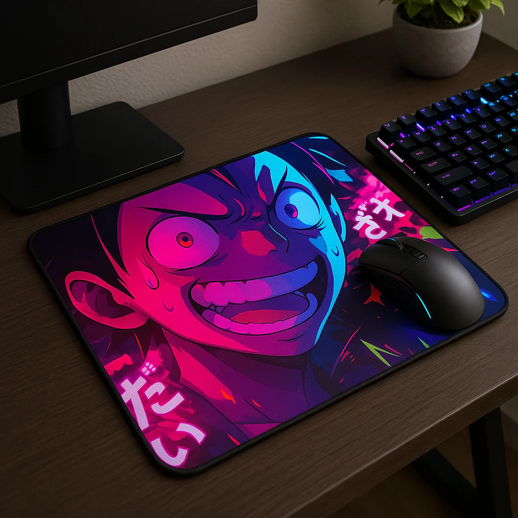 Printed Mouse Pad| Silicon Base | Anime One Piece Graphic | Available in Size - Small, Large - Image 7