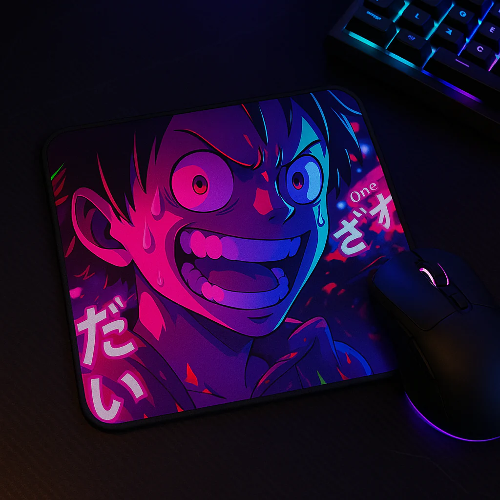 Printed Mouse Pad| Silicon Base | Anime One Piece Graphic | Available in Size - Small, Large - Image 9