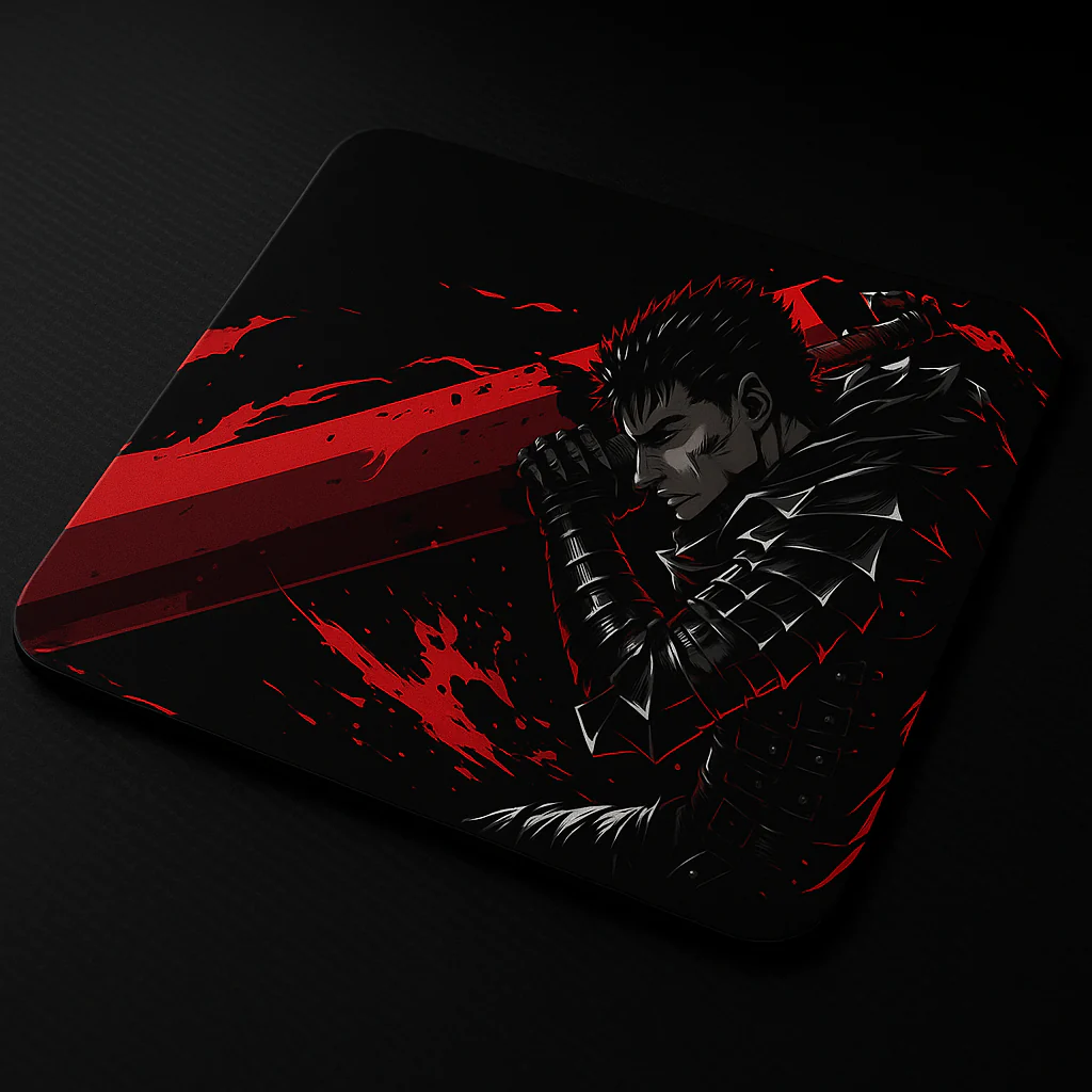 Printed Mouse Pad| Silicon Base | Anime  with Sword Graphic | Available in Size - Small, Large - Image 6
