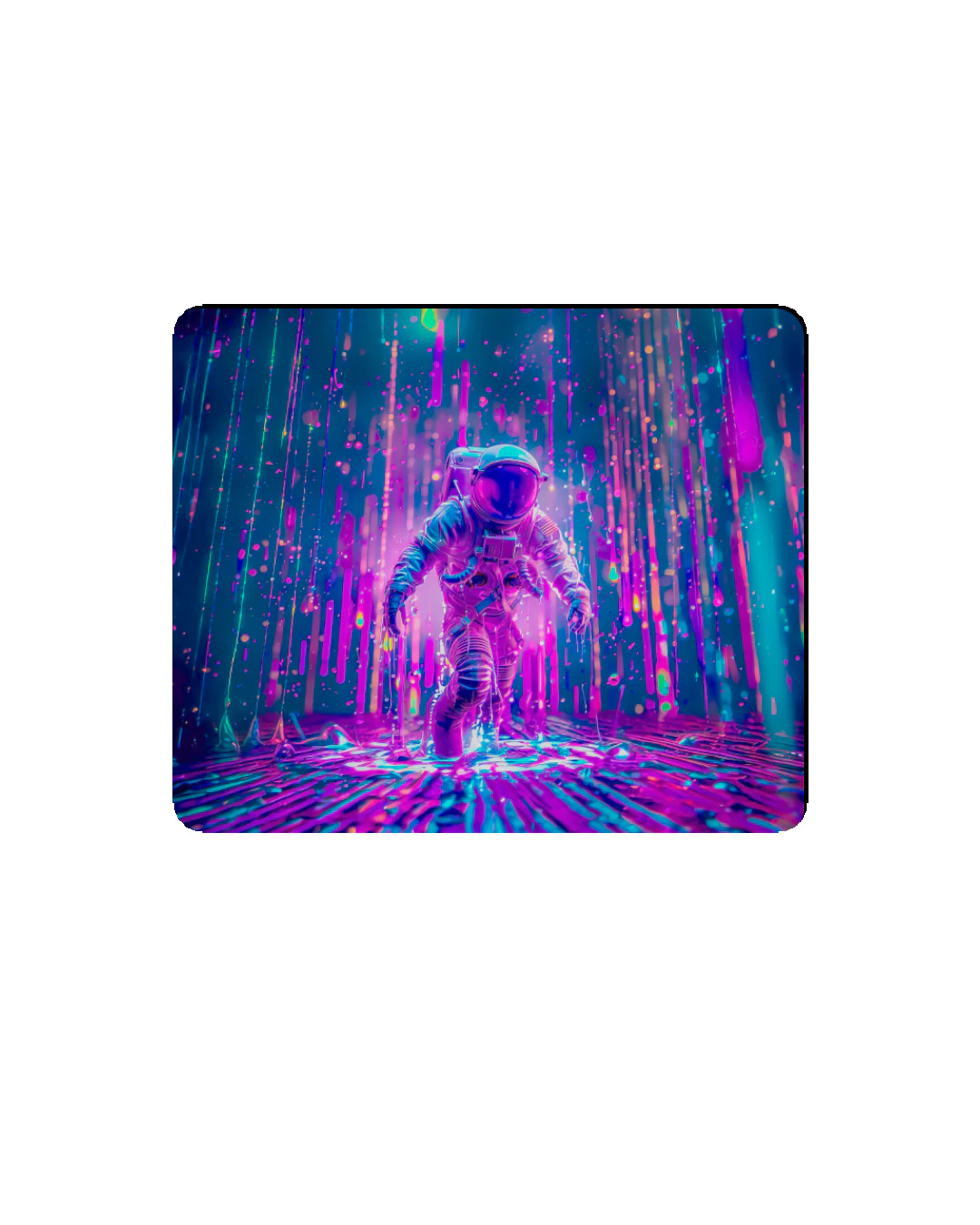 Printed Mouse Pad| Silicon Base | Astronaut In The Ocean Graphic | Available in Size - Small, Large - Image 3