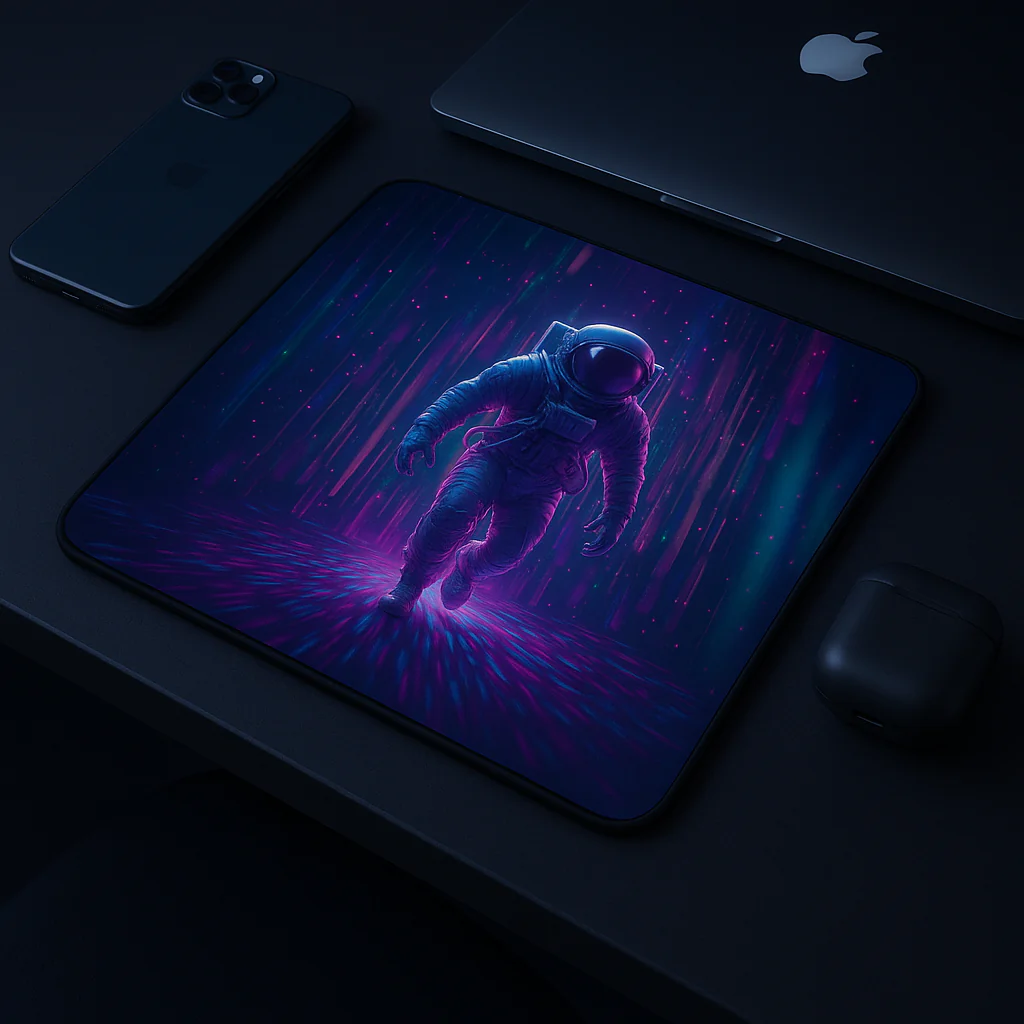 Printed Mouse Pad| Silicon Base | Astronaut In The Ocean Graphic | Available in Size - Small, Large - Image 7