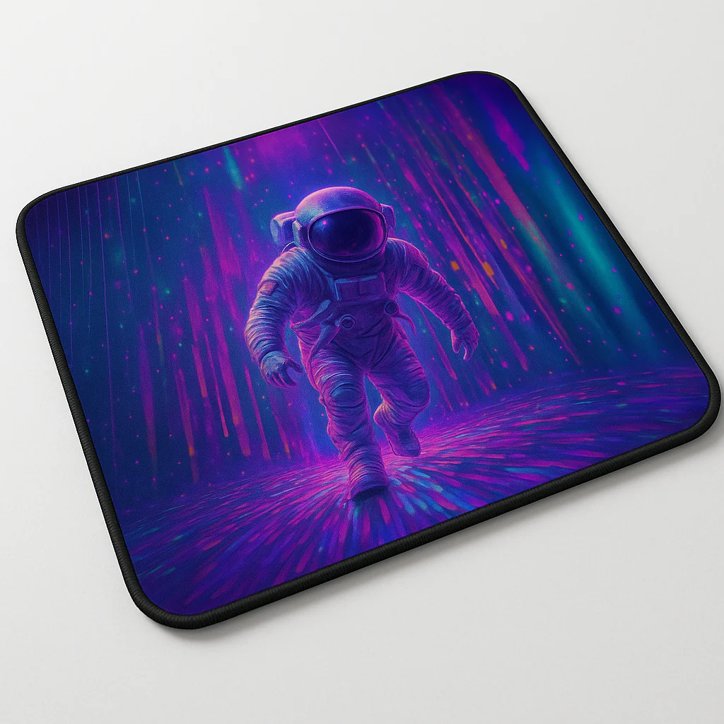 Printed Mouse Pad| Silicon Base | Astronaut In The Ocean Graphic | Available in Size - Small, Large - Image 9