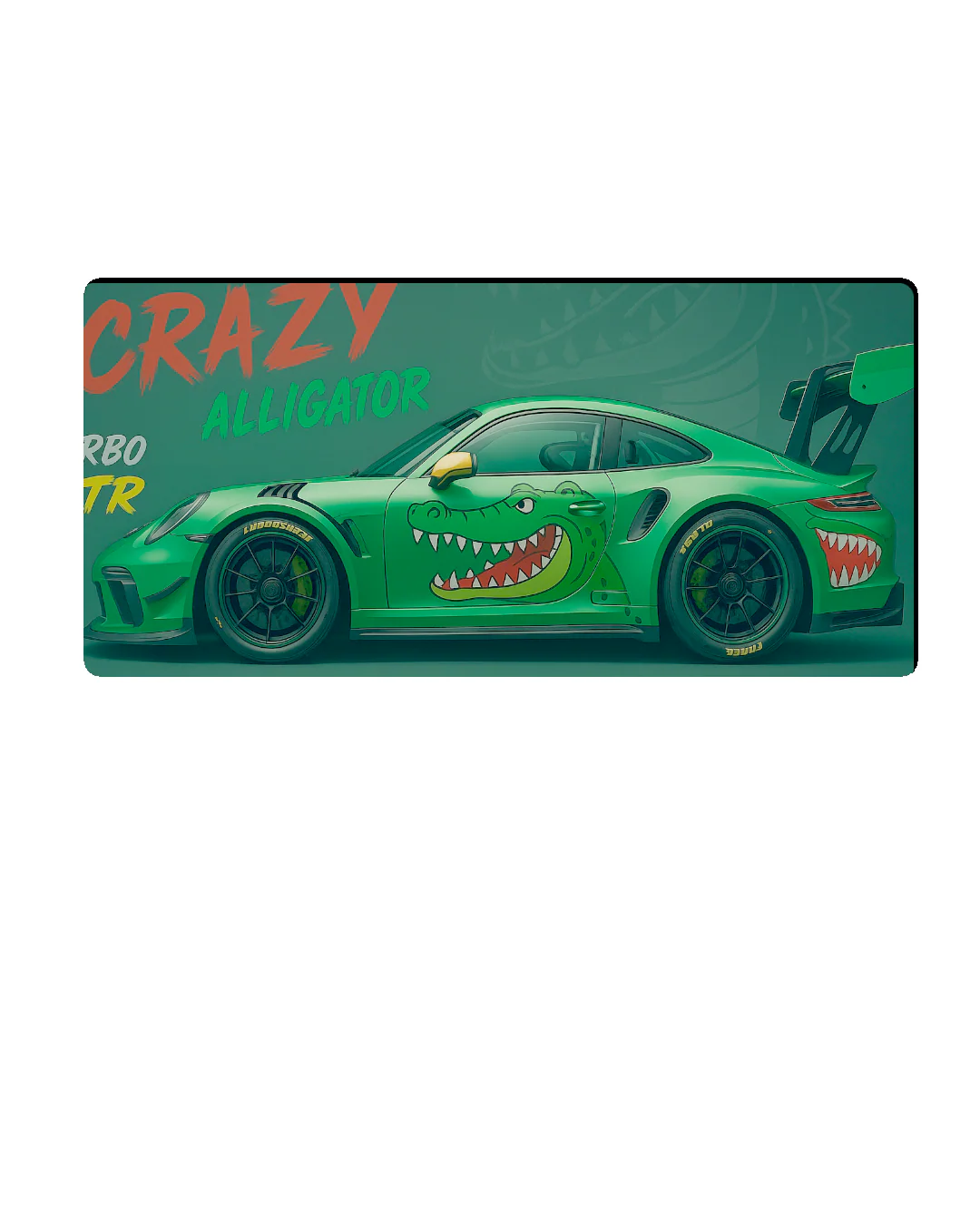 Printed Mouse Pad| Silicon Base | Later Alligator Graphic | Available in Size - Small, Large - Image 7