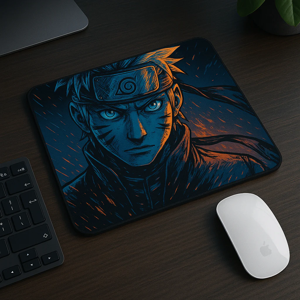 Printed Mouse Pad| Silicon Base | Naruto Anime Graphic | Available in Size - Small, Large - Image 4
