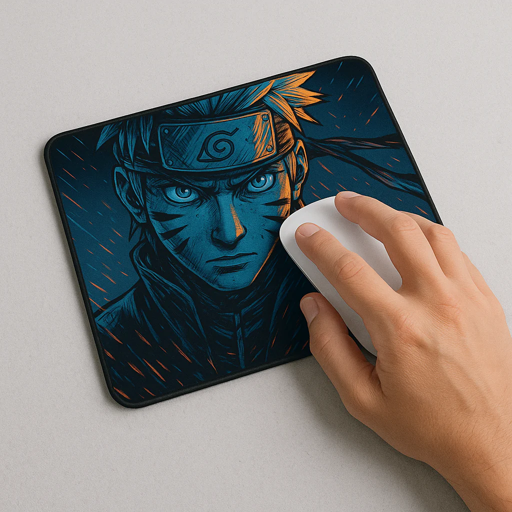 Printed Mouse Pad| Silicon Base | Naruto Anime Graphic | Available in Size - Small, Large - Image 5
