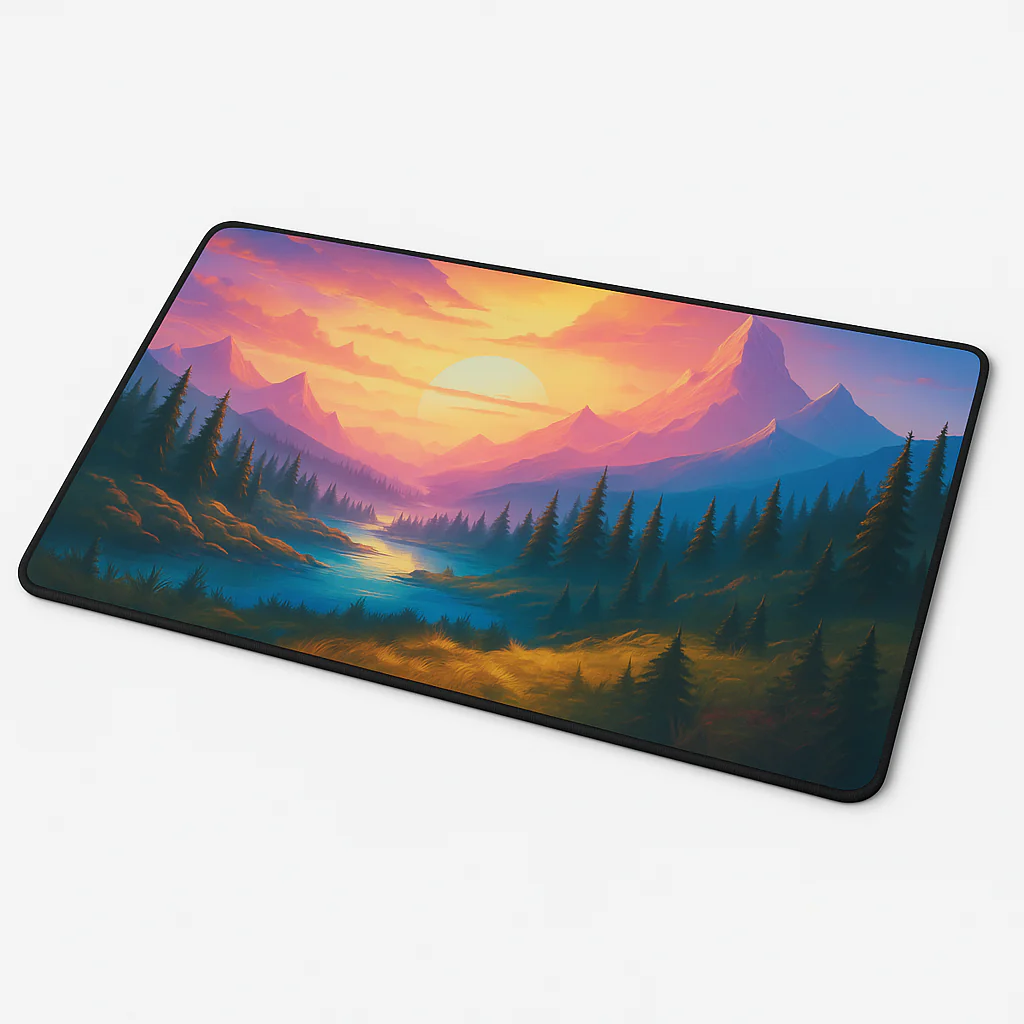 Printed Mouse Pad| Silicon Base | Scenic Beaut Graphic | Available in Size - Small, Large - Image 4
