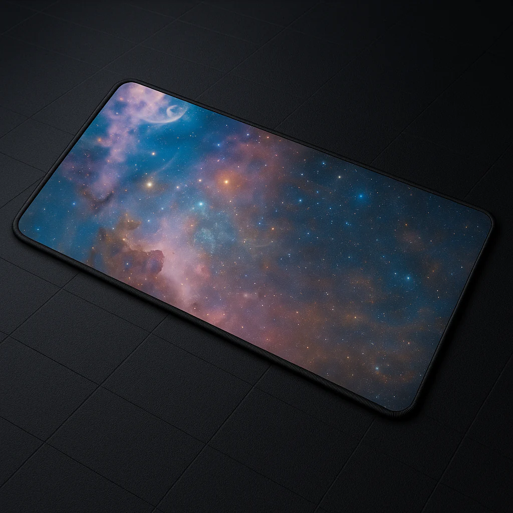 Printed Mouse Pad| Silicon Base | Starry Glaze Graphic | Available in Size - Small, Large - Image 3