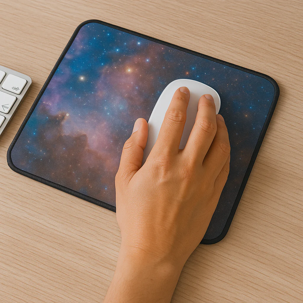 Printed Mouse Pad| Silicon Base | Starry Glaze Graphic | Available in Size - Small, Large - Image 5