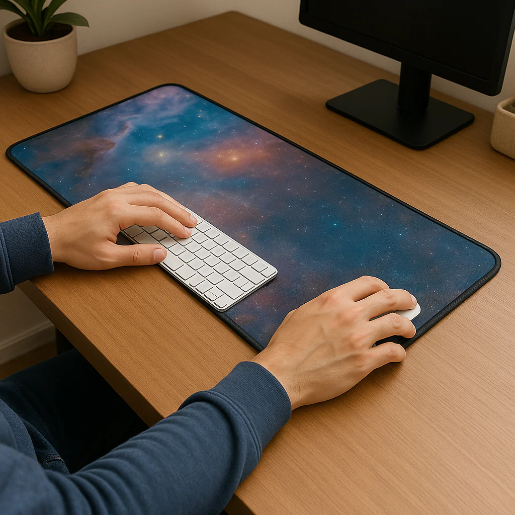 Printed Mouse Pad| Silicon Base | Starry Glaze Graphic | Available in Size - Small, Large - Image 8