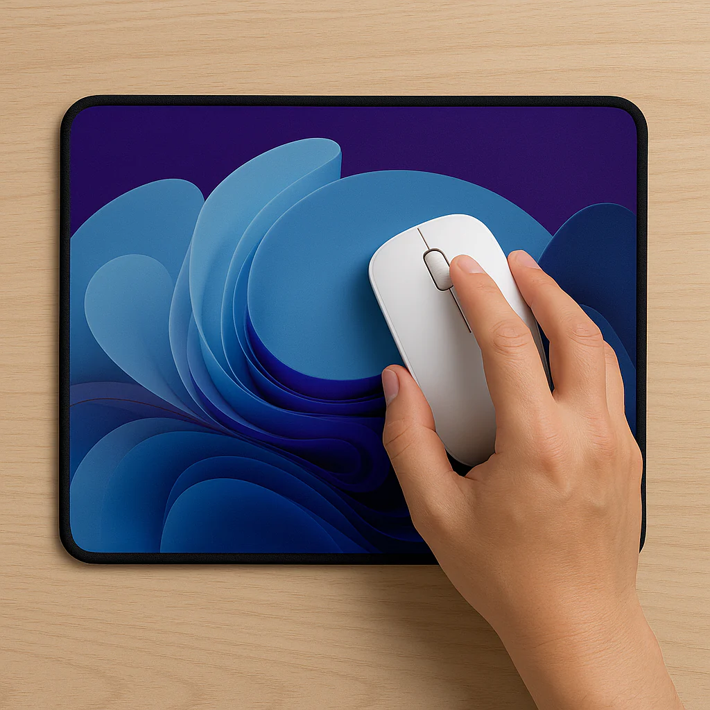 Printed Mouse Pad| Silicon Base | The abstract den Graphic | Available in Size - Small, Large - Image 6