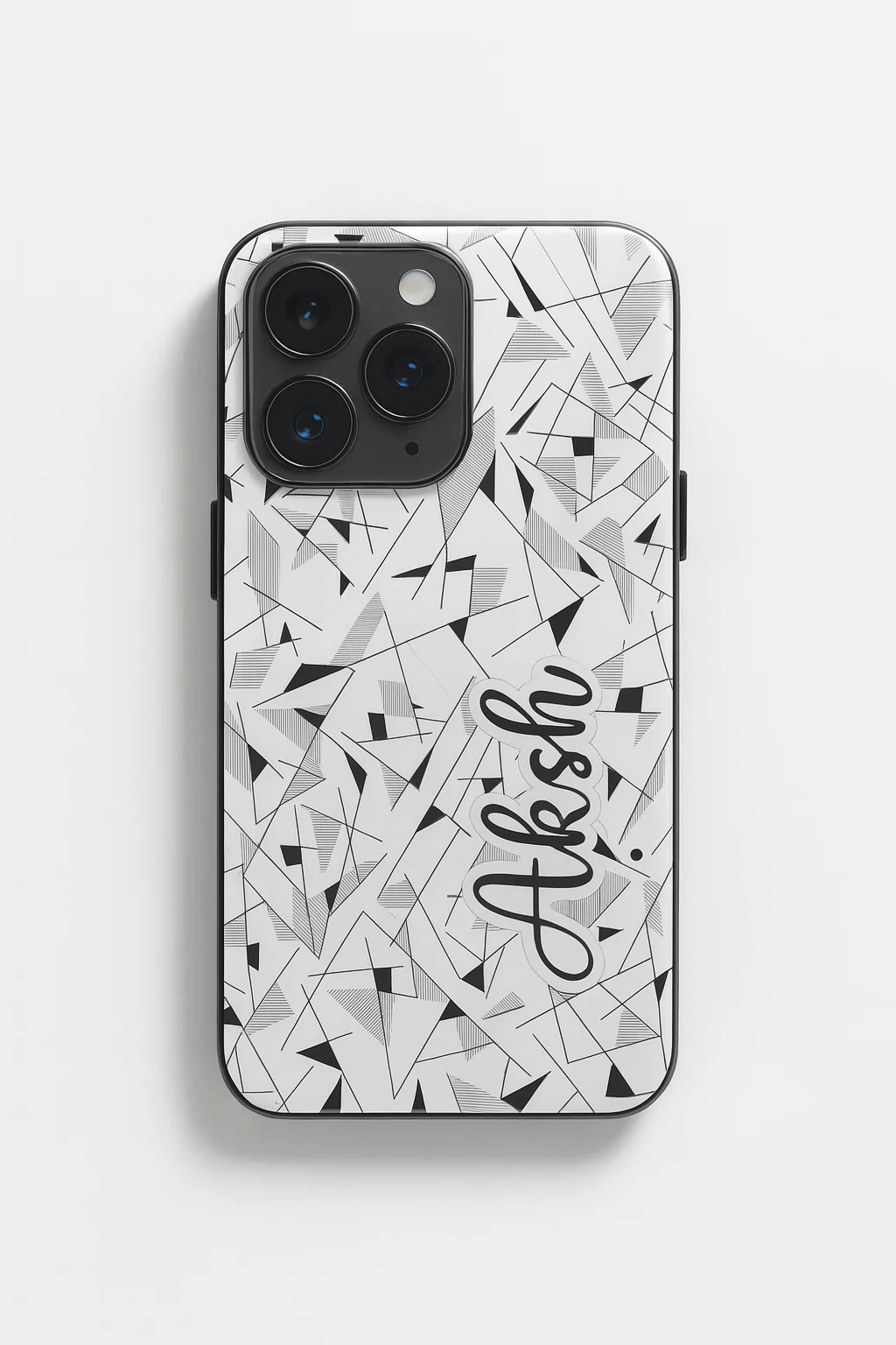 Prismatrix Personalised Name Premium Glass Back Cover For iPhone 11-17 Models - Image 10