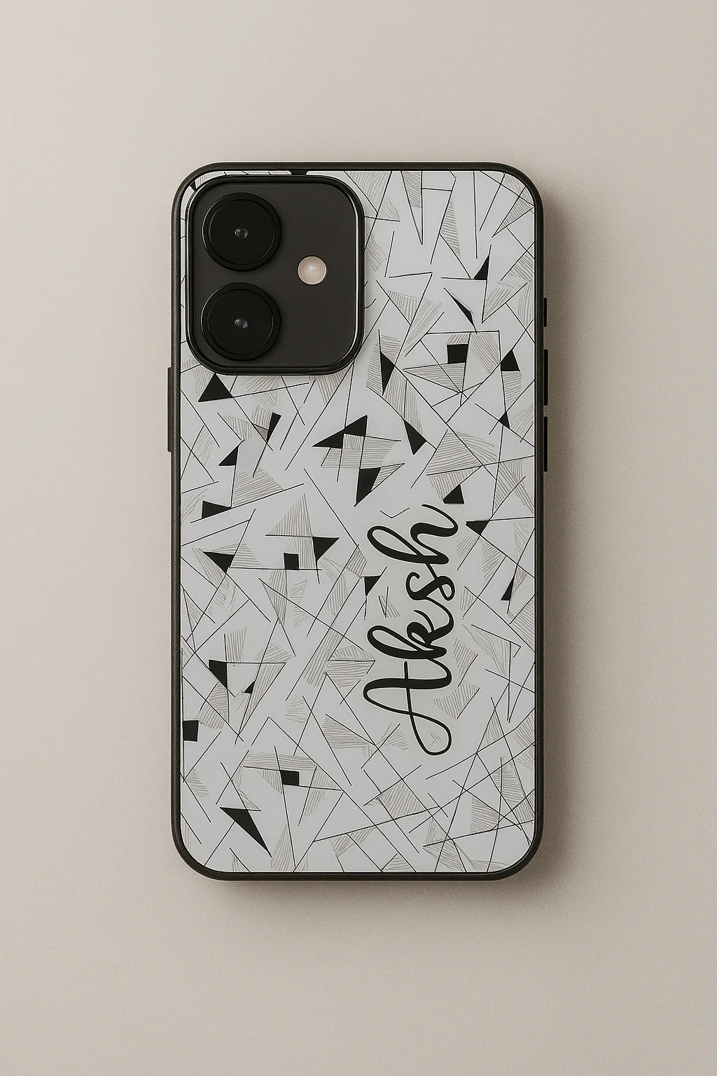Prismatrix Personalised Name Premium Glass Back Cover For iPhone 11-17 Models - Image 6