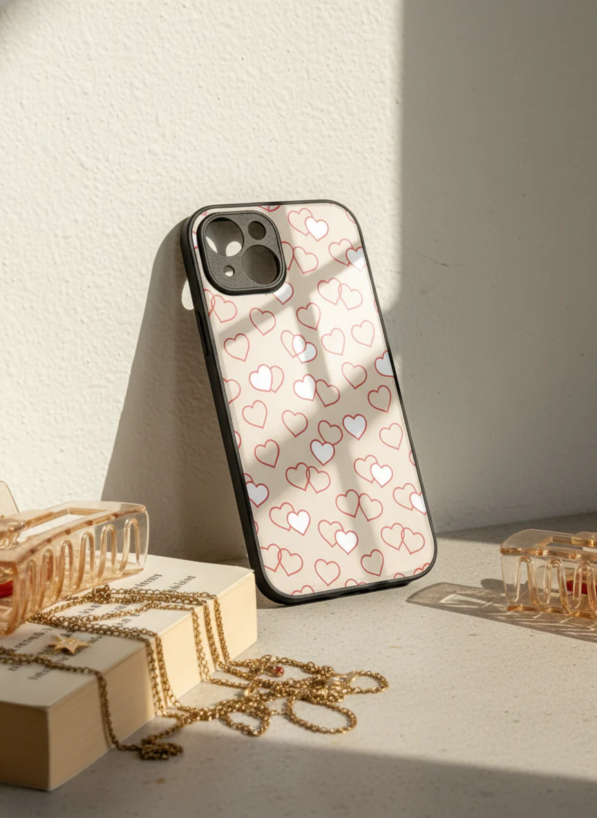 Puzzled Hearts Premium Glass Back Cover For iPhone 11-17 Models - Image 12