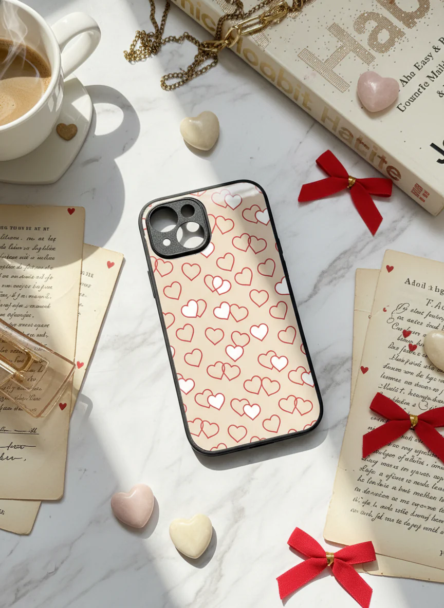 Puzzled Hearts Premium Glass Back Cover For iPhone 11-17 Models - Image 5