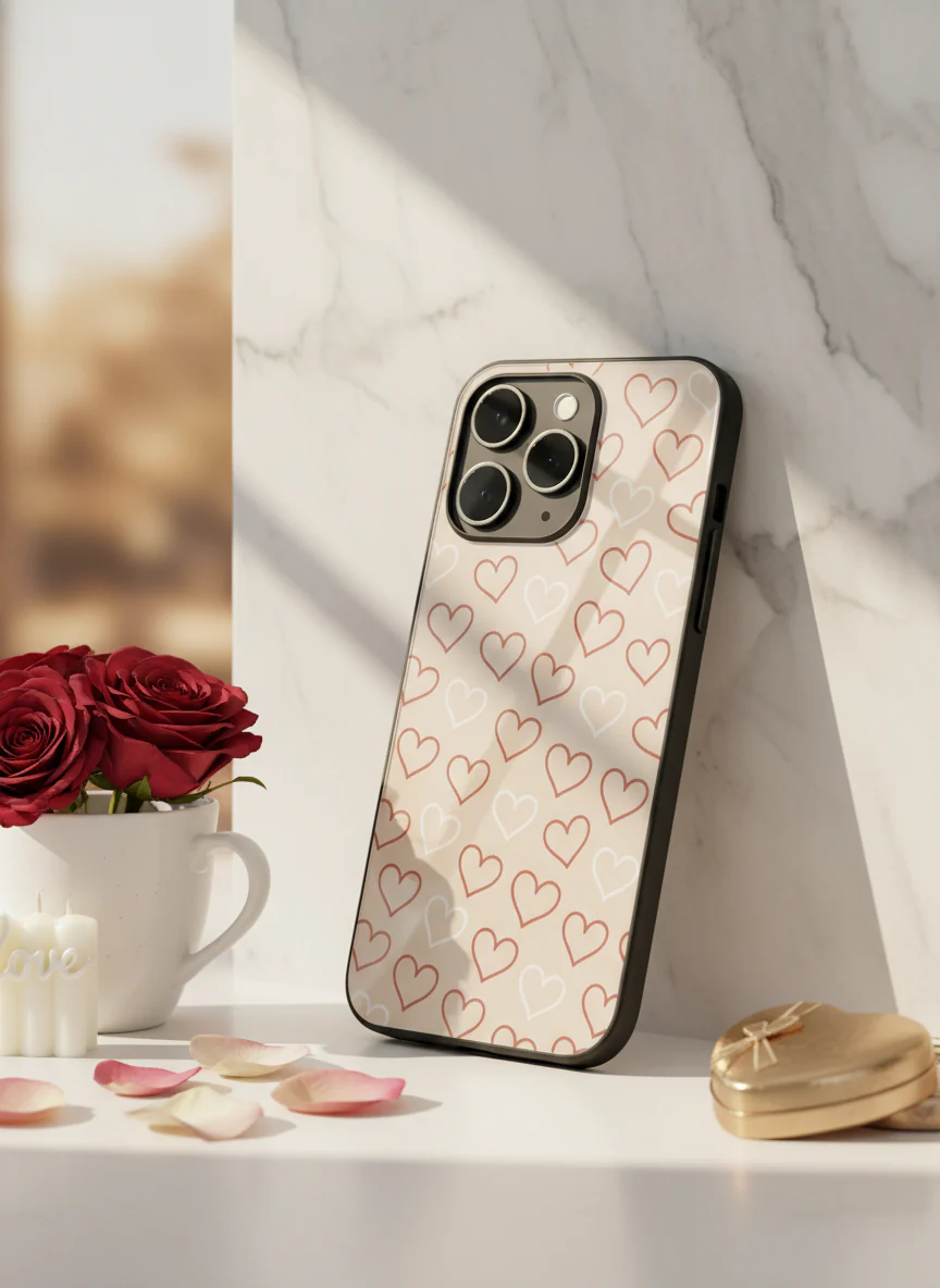 Puzzled Hearts Premium Glass Back Cover For iPhone 11-17 Models - Image 6