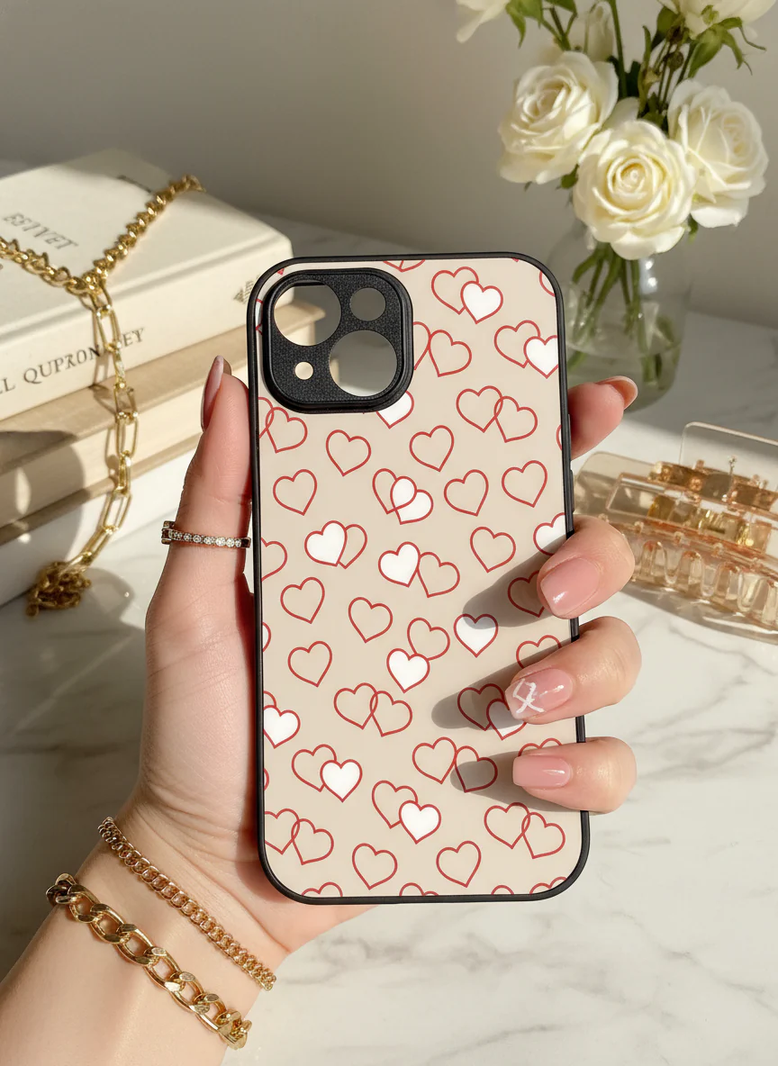 Puzzled Hearts Premium Glass Back Cover For iPhone 11-17 Models - Image 7